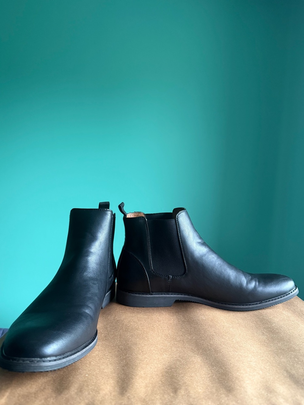 Aldo Men’s US 11 Black Synthetic Chelsea Boots